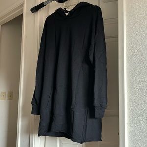 SKATIE hoodie dress in black